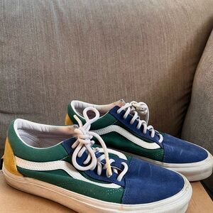 Women’s Blue, Green, Yellow, and Red Vans